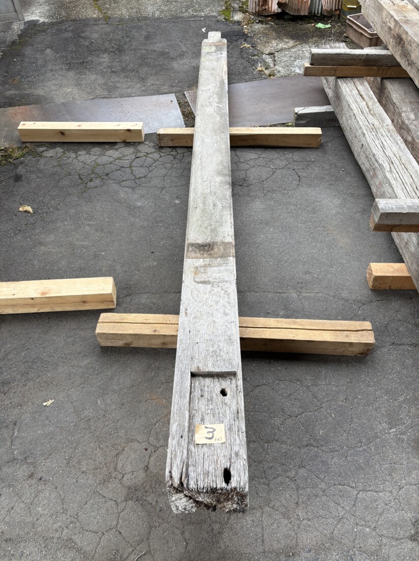 Vintage Teak ヴィンテージ  チーク材 古材 柱材　＃3 長さ3300前後