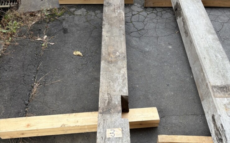 Vintage Teak ヴィンテージ  チーク材 古材 柱材　＃3 長さ3300前後