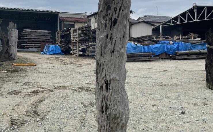 Vintage Teak ヴィンテージ  チーク材 「1000年チーク」　＃002　穴あき空洞木